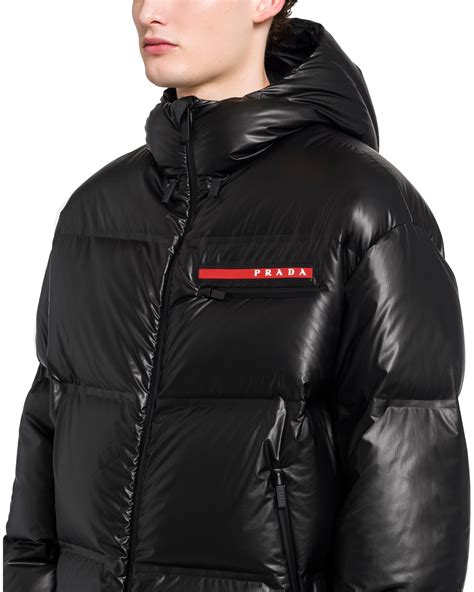 prada men down jacket sale|prada coat men's puffer.